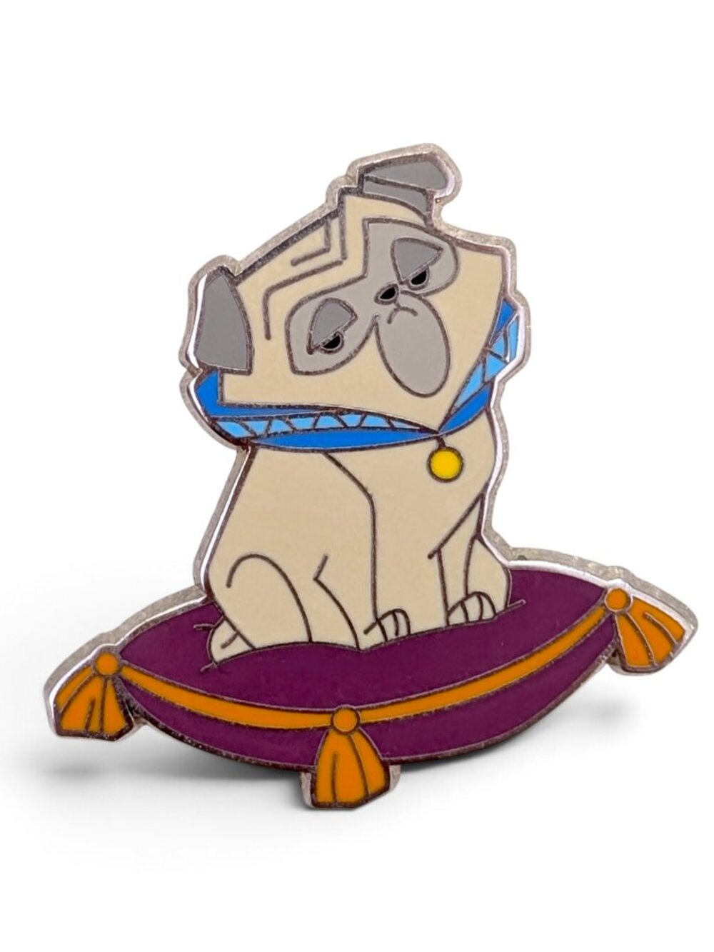 Pocahontas Disney Pin: Pug Percy on Pillow